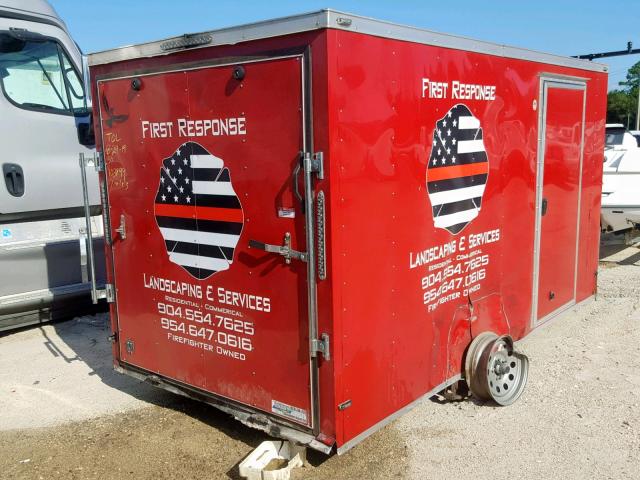 5RTBE1217JD063983 - 2018 MISC TRAILER Czerwony zdjęcie 4