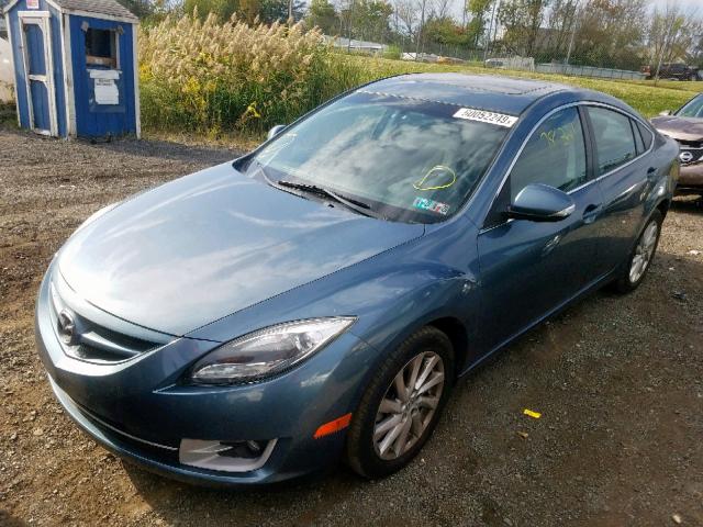 1YVHZ8EH7C5M44225 - 2012 MAZDA 6 I BLUE photo 2