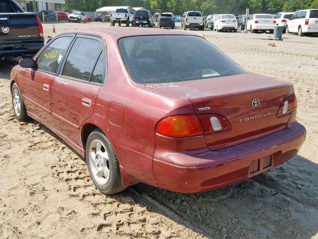 2T1BR12E2XC126826 - 1999 TOYOTA COROLLA VE RED photo 3