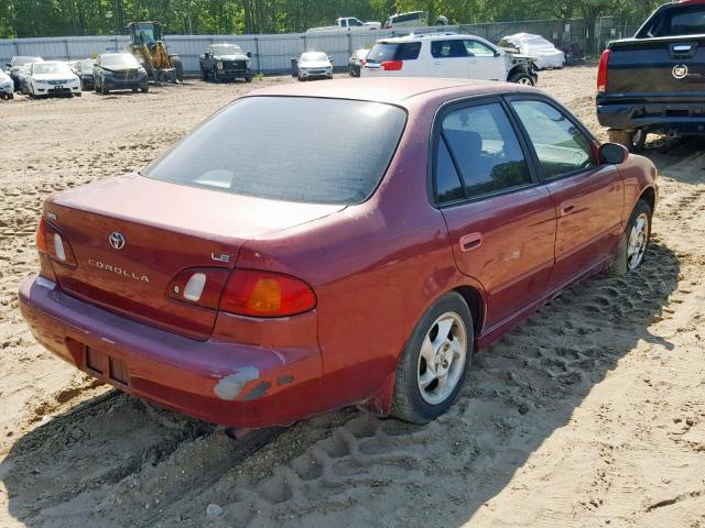 2T1BR12E2XC126826 - 1999 TOYOTA COROLLA VE RED photo 4