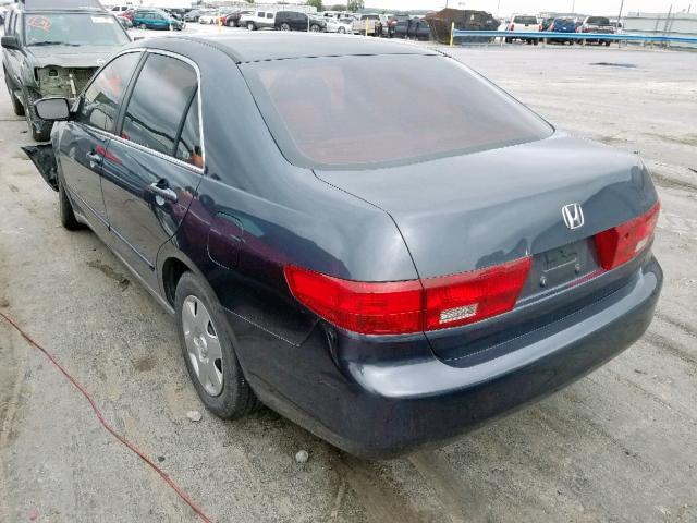 3HGCM56455G703641 - 2005 HONDA ACCORD LX BLUE photo 3