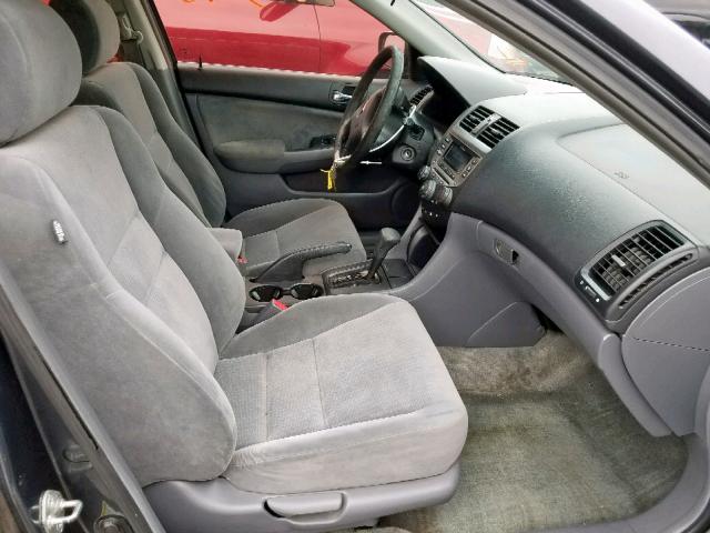 3HGCM56455G703641 - 2005 HONDA ACCORD LX BLUE photo 5