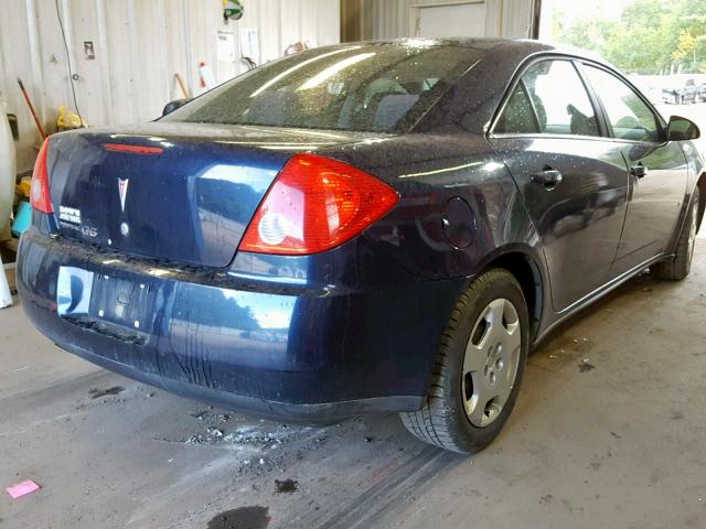 1G2ZF57B784153736 - 2008 PONTIAC G6 VALUE L BLUE photo 4