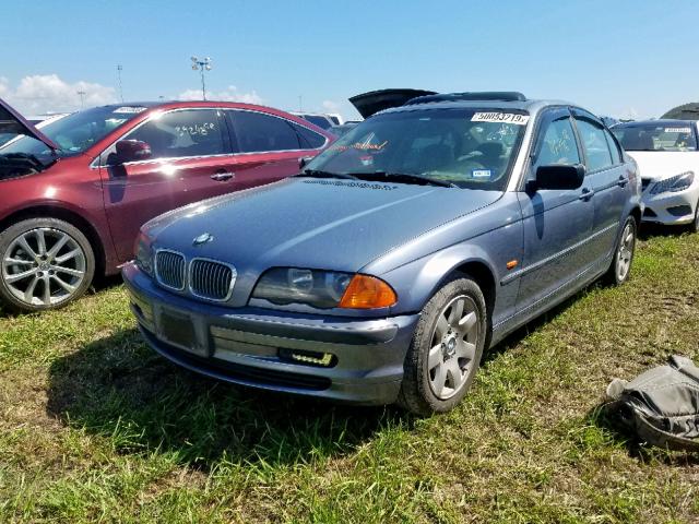 WBAAV33461FU77257 - 2001 BMW 325 I BLUE photo 2