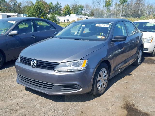 3VW2K7AJ7CM320885 - 2012 VOLKSWAGEN JETTA BASE GRAY photo 2