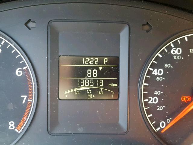 3VW2K7AJ7CM320885 - 2012 VOLKSWAGEN JETTA BASE GRAY photo 8