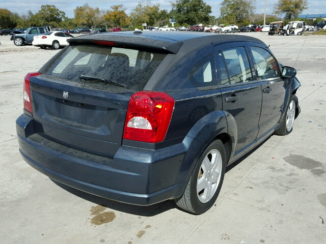 1B3HB48B58D702170 - 2008 DODGE CALIBER SX BLUE photo 4