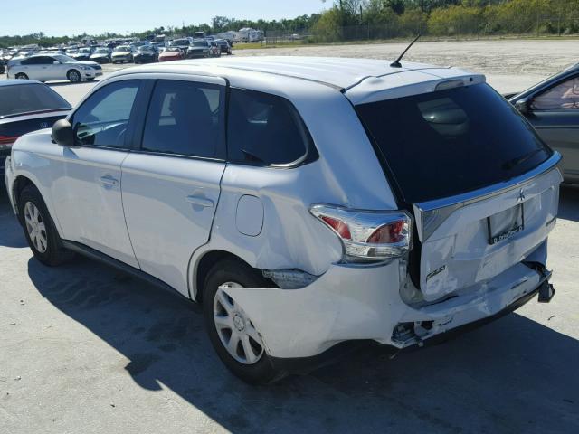 JA4AD2A3XEZ006561 - 2014 MITSUBISHI OUTLANDER WHITE photo 3