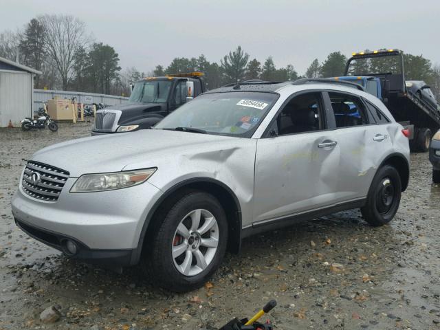 JNRAS08W94X219656 - 2004 INFINITI FX35 GRAY photo 2