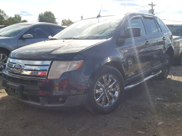 2FMDK48C68BB49360 - 2008 FORD EDGE SEL BLUE photo 2