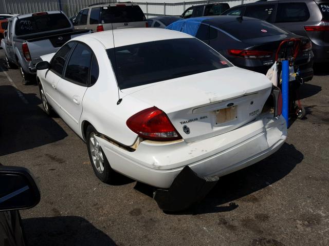 1FAFP56U55A293933 - 2005 FORD TAURUS SEL WHITE photo 3