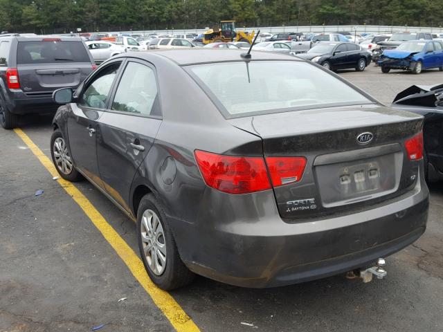 KNAFU4A26B5381006 - 2011 KIA FORTE EX BROWN photo 3