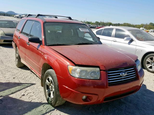 JF1SG63607H710203 - 2007 SUBARU FORESTER 2 RED photo 1