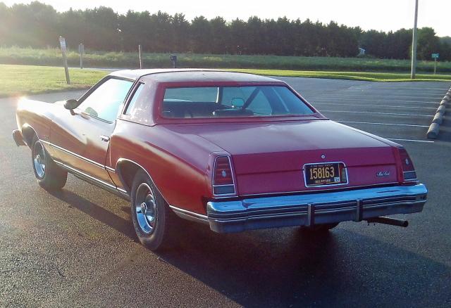 1H57V6D505580 - 1976 CHEVROLET MONTE CARL წითელი ფოტო 4