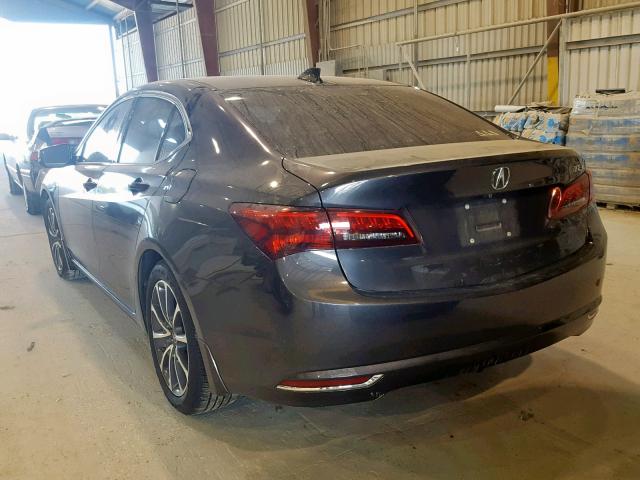 19UUB2F5XGA001284 - 2016 ACURA TLX TECH GRAY photo 3