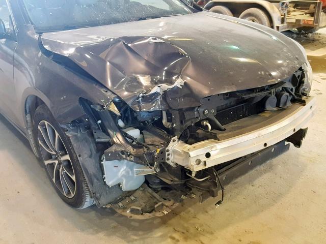 19UUB2F5XGA001284 - 2016 ACURA TLX TECH GRAY photo 9