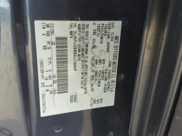 5LMFU28R84LJ16069 - 2004 LINCOLN NAVIGATOR Mavi foto 10