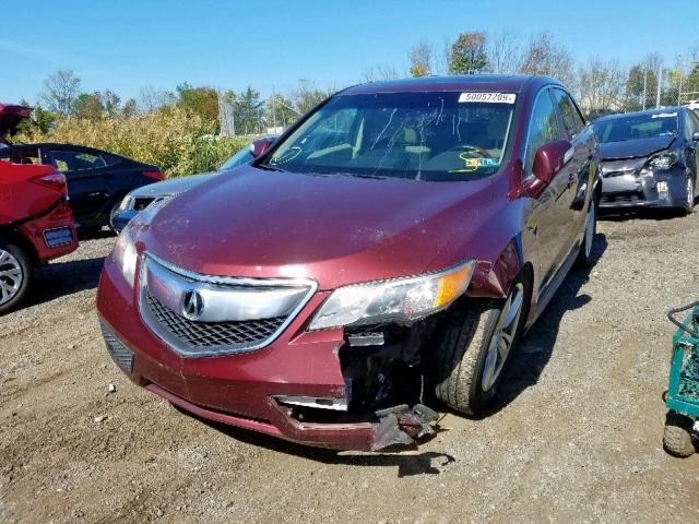 5J8TB4H56DL008026 - 2013 ACURA RDX TECHNO MAROON photo 2