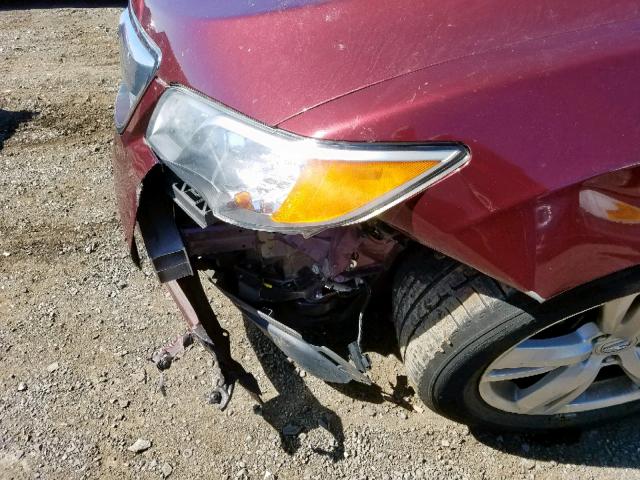 5J8TB4H56DL008026 - 2013 ACURA RDX TECHNO MAROON photo 9