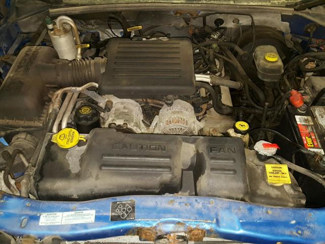 1B7GG2AN4YS752882 - 2000 DODGE DAKOTA QUA BLUE photo 7