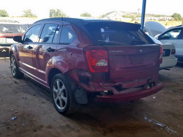 1B3HB28B77D503849 - 2007 DODGE CALIBER RED photo 3