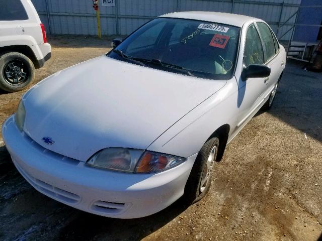 1G1JC5244Y7229852 - 2000 CHEVROLET CAVALIER WHITE photo 2