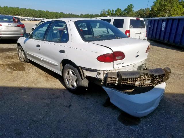 1G1JC5244Y7229852 - 2000 CHEVROLET CAVALIER WHITE photo 3