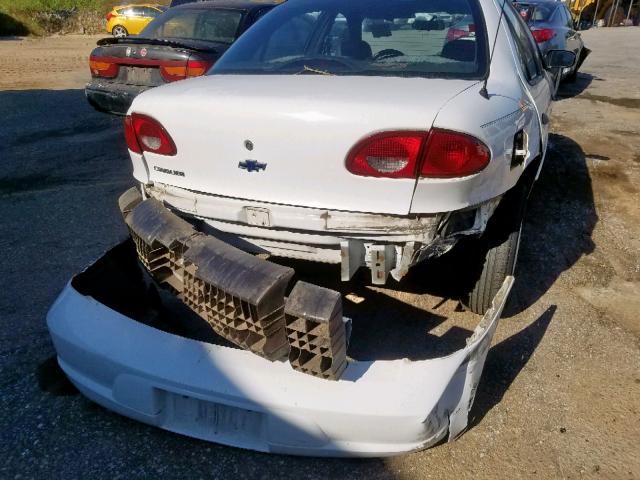 1G1JC5244Y7229852 - 2000 CHEVROLET CAVALIER WHITE photo 9