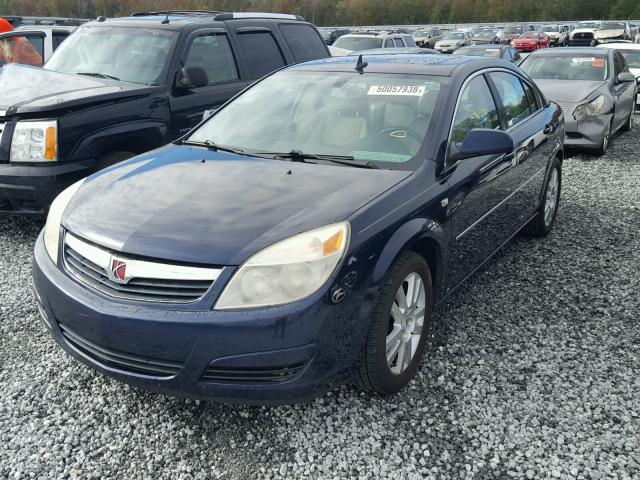 1G8ZS57N48F218574 - 2008 SATURN AURA XE BLUE photo 2