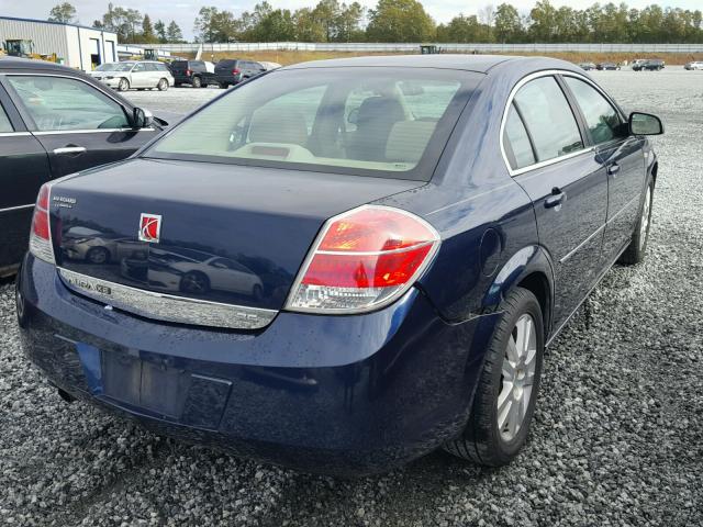 1G8ZS57N48F218574 - 2008 SATURN AURA XE BLUE photo 4