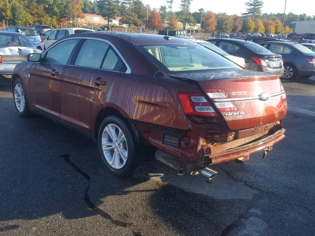 1FAHP2E82FG103838 - 2015 FORD TAURUS SEL BURGUNDY photo 3