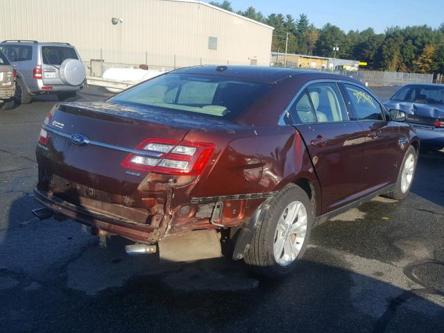 1FAHP2E82FG103838 - 2015 FORD TAURUS SEL BURGUNDY photo 4