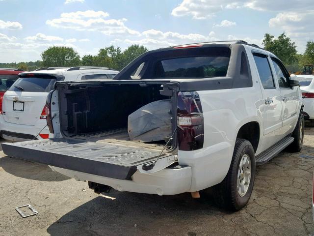 3GNEC12098G162644 - 2008 CHEVROLET AVALANCHE WHITE photo 4