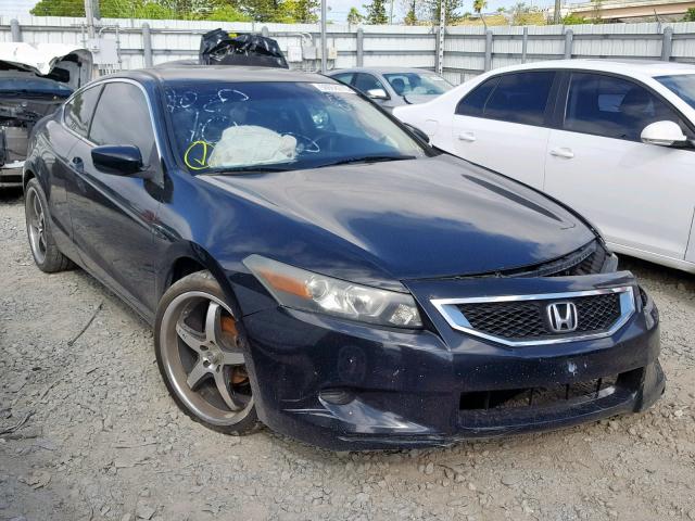 1HGCS12338A021064 - 2008 HONDA ACCORD LX- BLACK photo 1