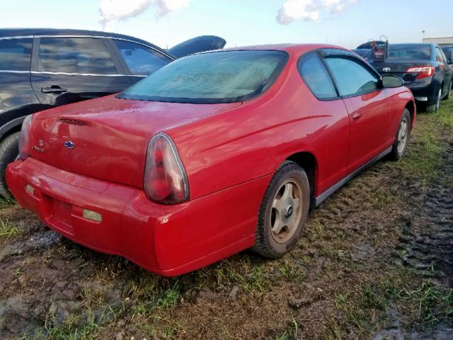 2G1WW12E659186298 - 2005 CHEVROLET MONTE CARL წითელი ფოტო 4