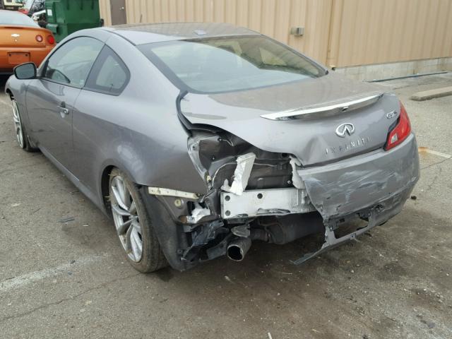 JNKCV64E08M115529 - 2008 INFINITI G37 BASE SILVER photo 3