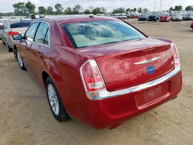 2C3CCAAG8CH132871 - 2012 CHRYSLER 300 RED photo 3