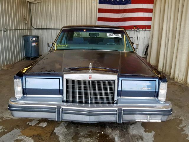 1MRBP99F0DY621484 - 1983 LINCOLN MARK VI BLUE photo 9