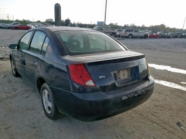 1G8AG52F74Z207785 - 2004 SATURN ION LEVEL BLACK photo 3