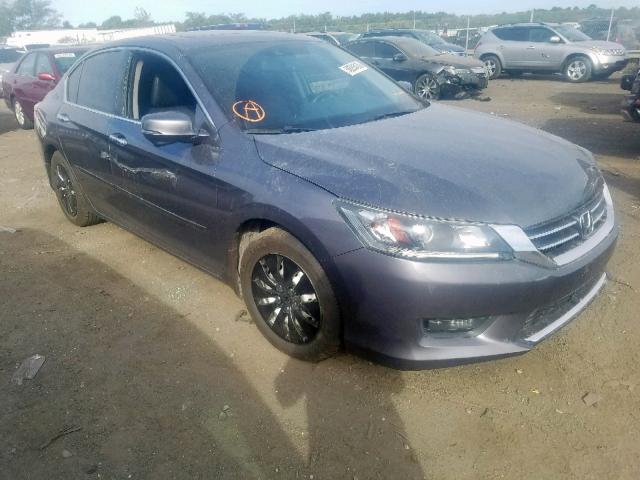 1HGCR2F8XEA009626 - 2014 HONDA ACCORD EXL GRAY photo 1