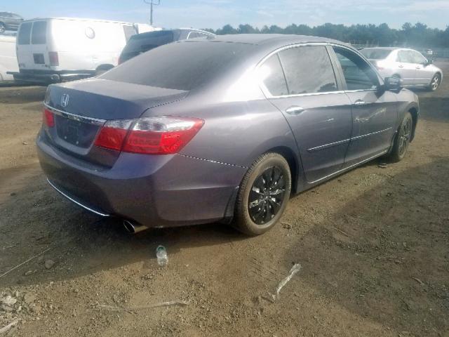 1HGCR2F8XEA009626 - 2014 HONDA ACCORD EXL GRAY photo 4