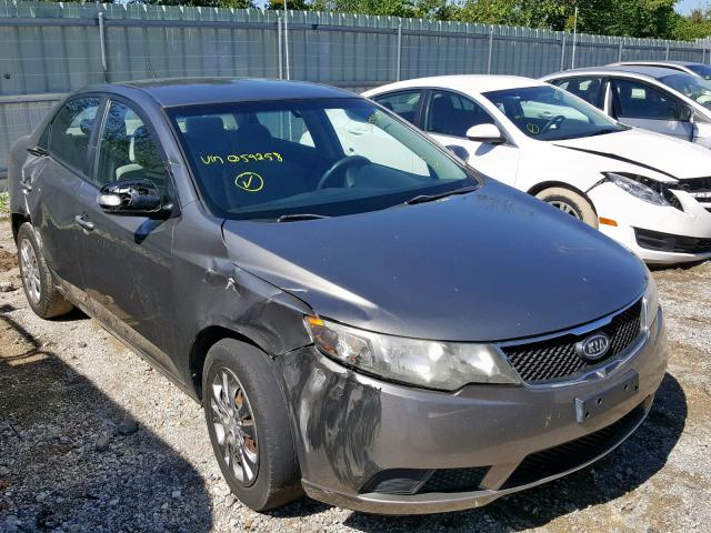 KNAFU4A23A5059258 - 2010 KIA FORTE EX GRAY photo 1