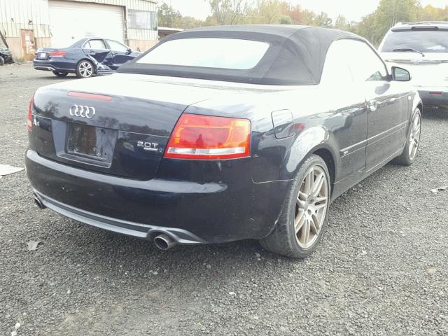 WAUDF48H29K009962 - 2009 AUDI A4 2.0T CA BLACK photo 4