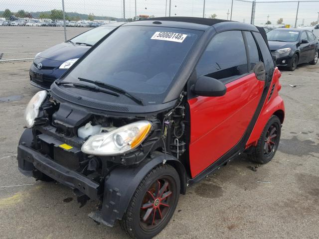 WMEEK3BA8AK353990 - 2010 SMART FORTWO PAS 红色 照片 2