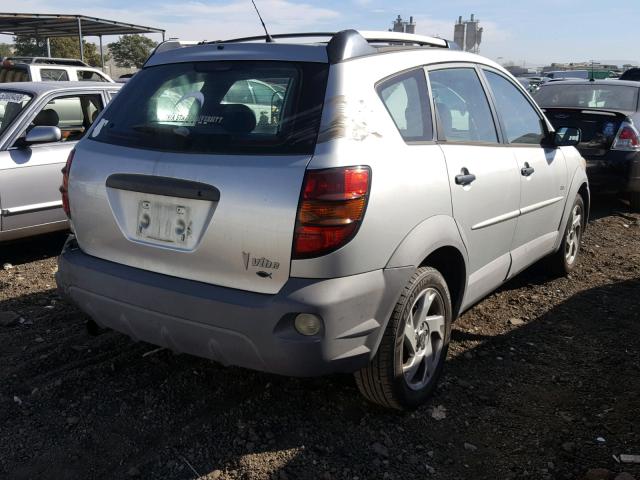 5Y2SL62883Z406436 - 2003 PONTIAC VIBE SILVER photo 4