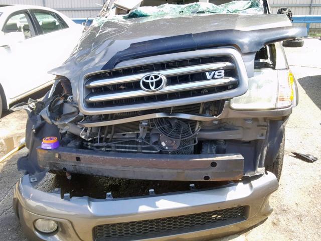 5TDZT38A83S185493 - 2003 TOYOTA SEQUOIA LI GRAY photo 9