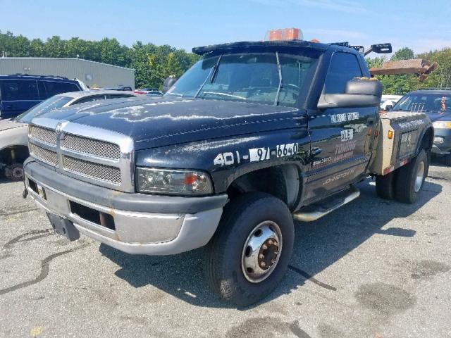 3B6MF36611M249486 - 2001 DODGE RAM 3500 BLACK photo 2