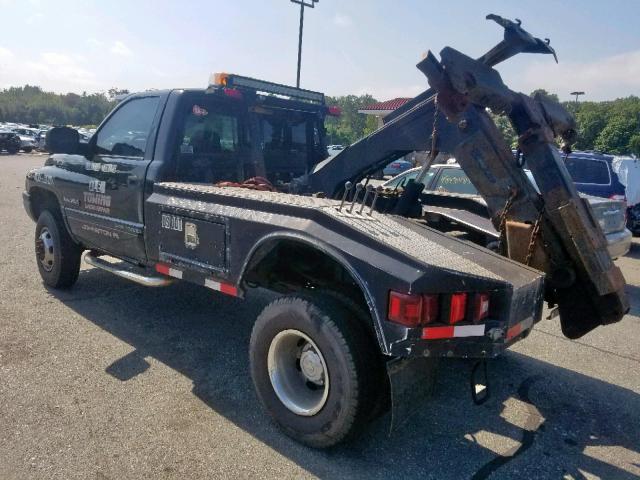 3B6MF36611M249486 - 2001 DODGE RAM 3500 BLACK photo 3