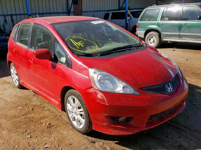 JHMGE8G41AS006840 - 2010 HONDA FIT SPORT RED photo 1