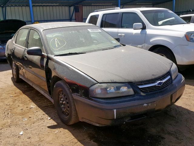 2G1WF52K349336783 - 2004 CHEVROLET IMPALA BLACK photo 1